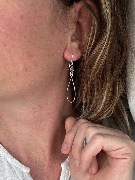 Amethyst Teardrops