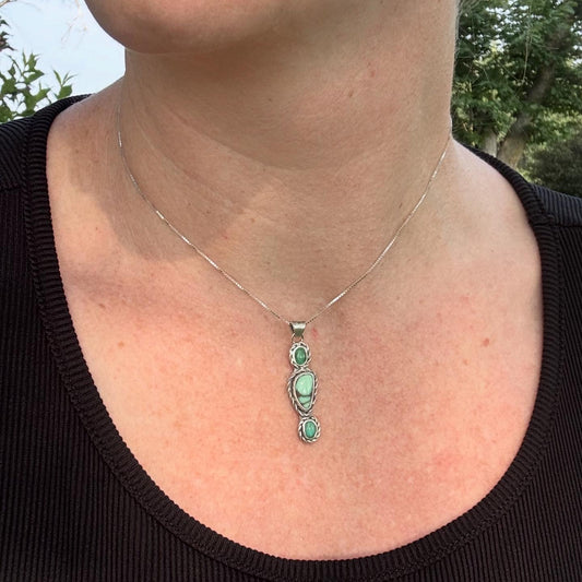 Hubei + Variscite Pendant