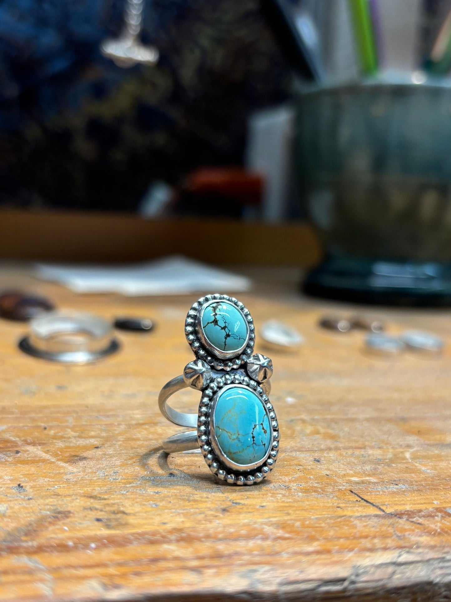 Nevada Fox Turquoise Ring