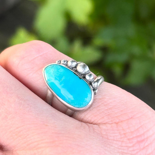 Turquoise Offset Accent Ring