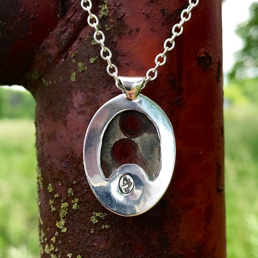 Peanut Obsidian Pendant