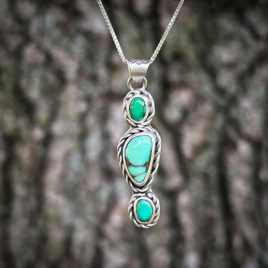 Hubei + Variscite Pendant