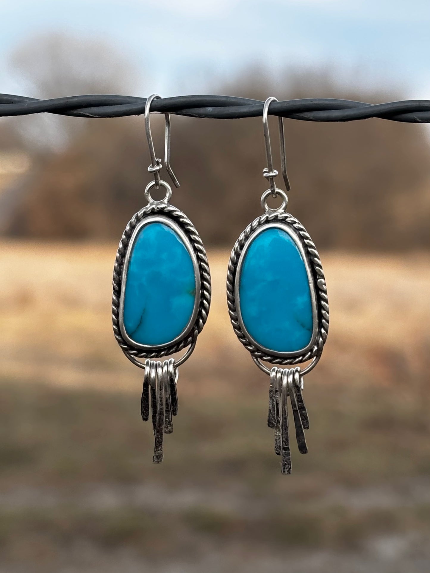 Turquoise Fringe Dangles