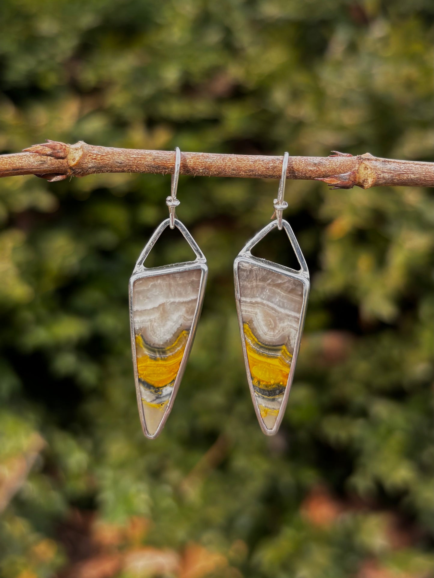 Bumblebee Jasper Earrings