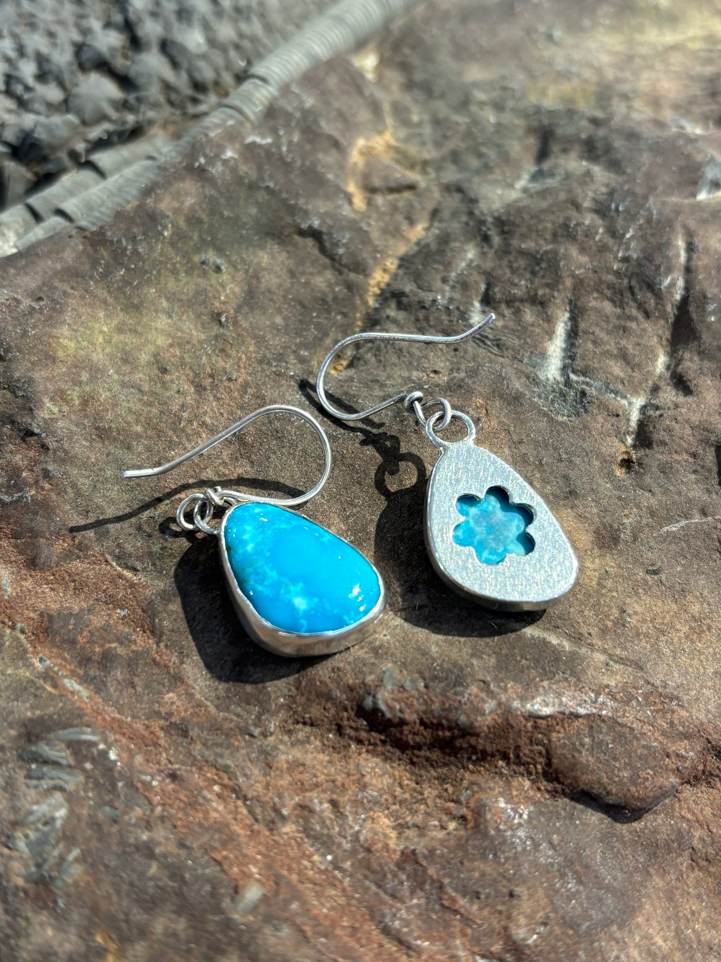 Cloud Mountain Turquoise Earrings