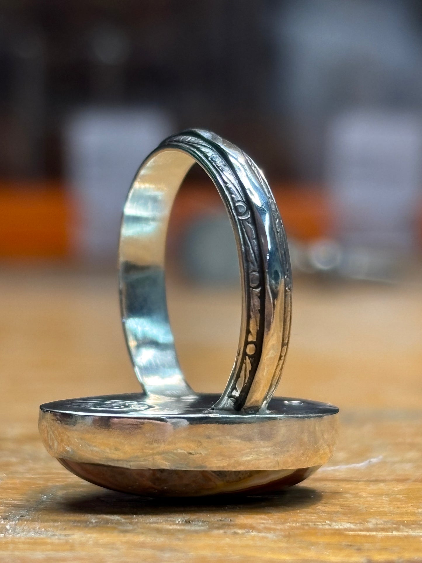 Crazy Lace Agate Ring