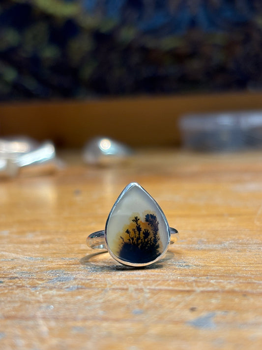 Dendritic Agate Ring