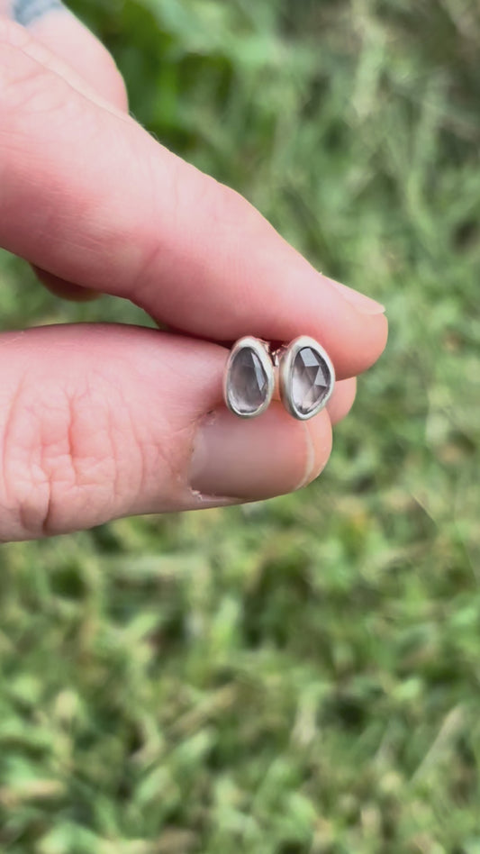 Lavender Zircon Studs