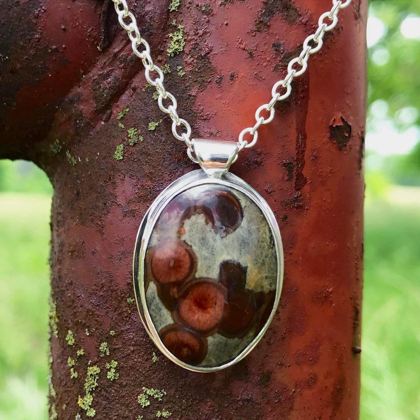 Peanut Obsidian Pendant