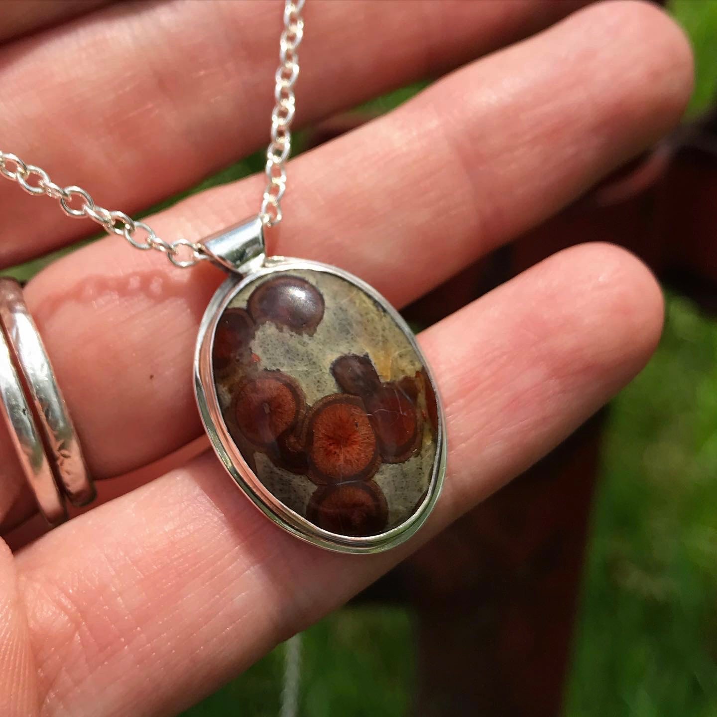 Peanut Obsidian Pendant